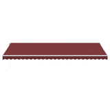 Vidaxl luifel erstreckt sich manuell 600x300 cm Bordeaux rot