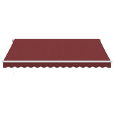 Vidaxl Luifel manually extends 400x300 cm Bordeaux red