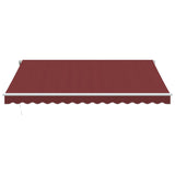 Vidaxl Luifel automatically extends 400x300 cm Bordeaux red