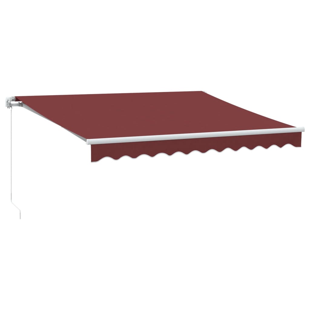 Vidaxl Luifel manually extends 300x250 cm Bordeaux red