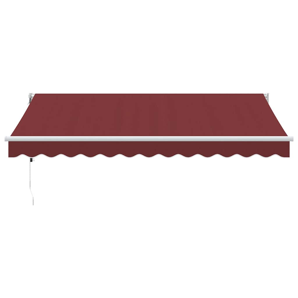 Vidaxl luifel automatisch uittrekbaar 350x250 cm bordeauxrood