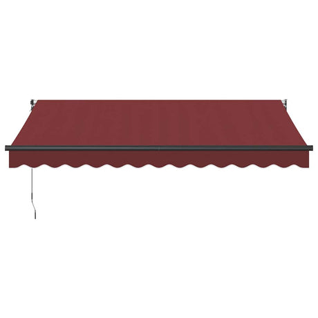 Vidaxl luifel automatisch uittrekbaar 350x250 cm bordeauxrood