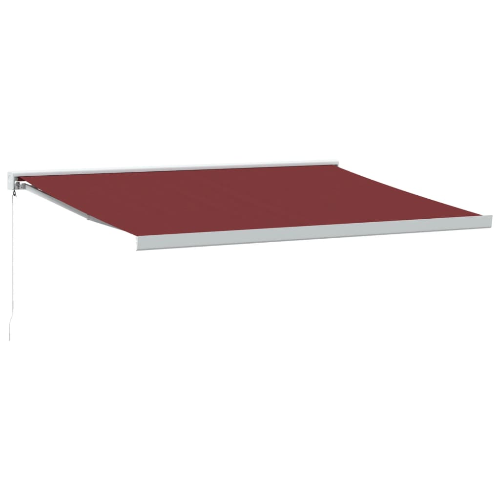 Vidaxl Luifel manually extends 400x300 cm Bordeaux red