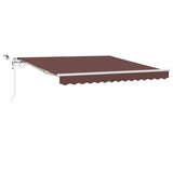Vidaxl luifel automatisch uittrekbaar met led 300x250 cm bruin