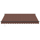 Vidaxl Luifel manually extends 400x300 cm brown