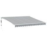 Vidaxl Luifel LED extensible automatique 400x350 cm anthracite et blanc