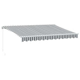 Vidaxl luifel handmatig uittrekbaar 350x250 cm antraciet en wit