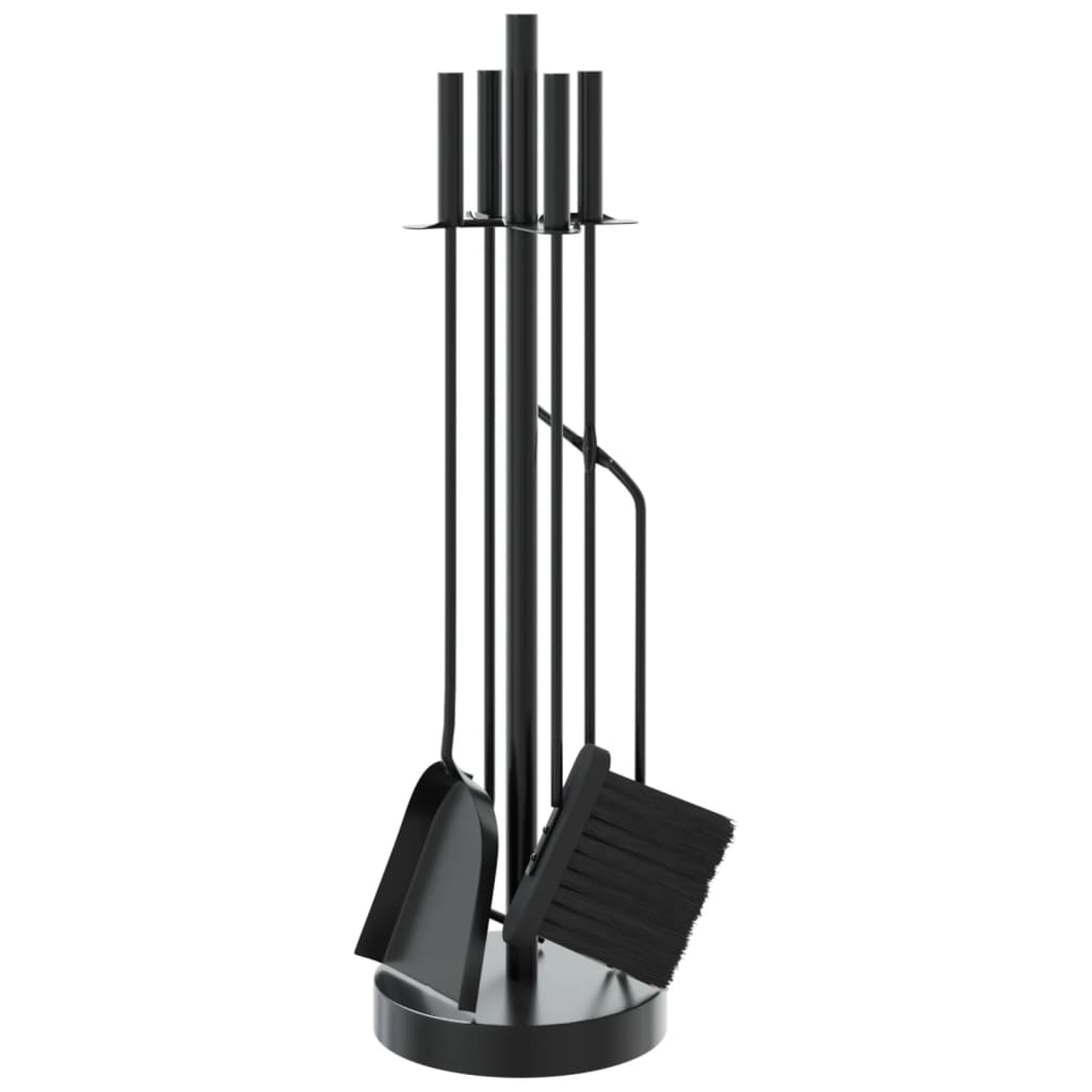 Vidaxx 5-teiliges Kaminbesteckset 18x66 cm Stahl