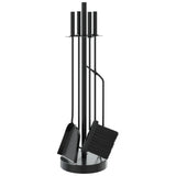 Vidaxx 5-teiliges Kaminbesteckset 18x66 cm Stahl