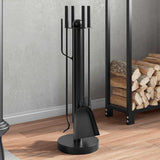 Vidaxx 5-teiliges Kaminbesteckset 18x56 cm Stahl