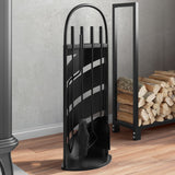 Vidaxx 5-teiliges Kaminbesteckset 23x15x66 cm Stahl