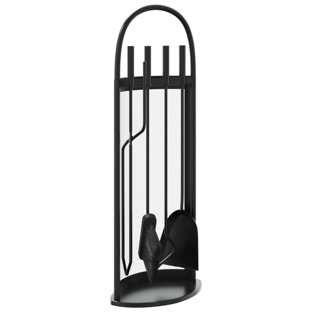 Vidaxx 5-teiliges Kaminbesteckset 23x15x66 cm Stahl