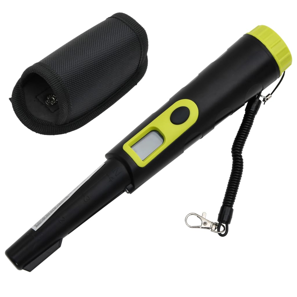 Vidaxl Pinpointer Metal Detector with LCD screen Black and Yellow