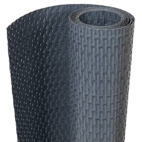 Vidaxx Balkonschirm 500x80 cm Polyrattan Anthrazit