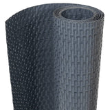 Obrazovka balkonu Vidaxl 500x90 cm Poly Rattan Anthracite -colored