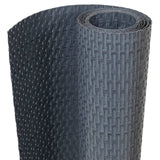 Écran de balcon Vidaxl 1000x90 cm Poly Rattan Anthracite -Colored