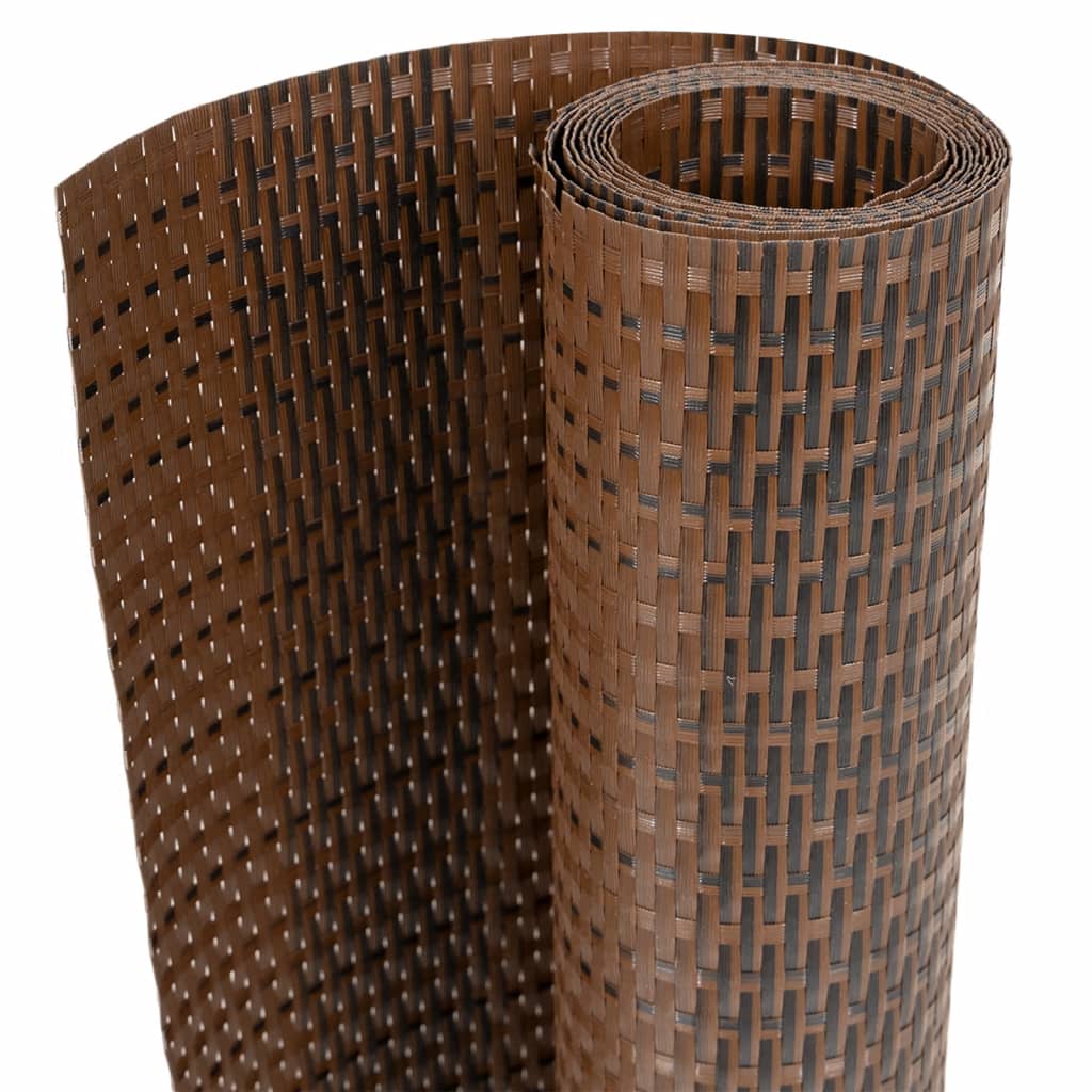 Vidaxl Balcony screen 300x100 cm Poly Rattan Brown and Black