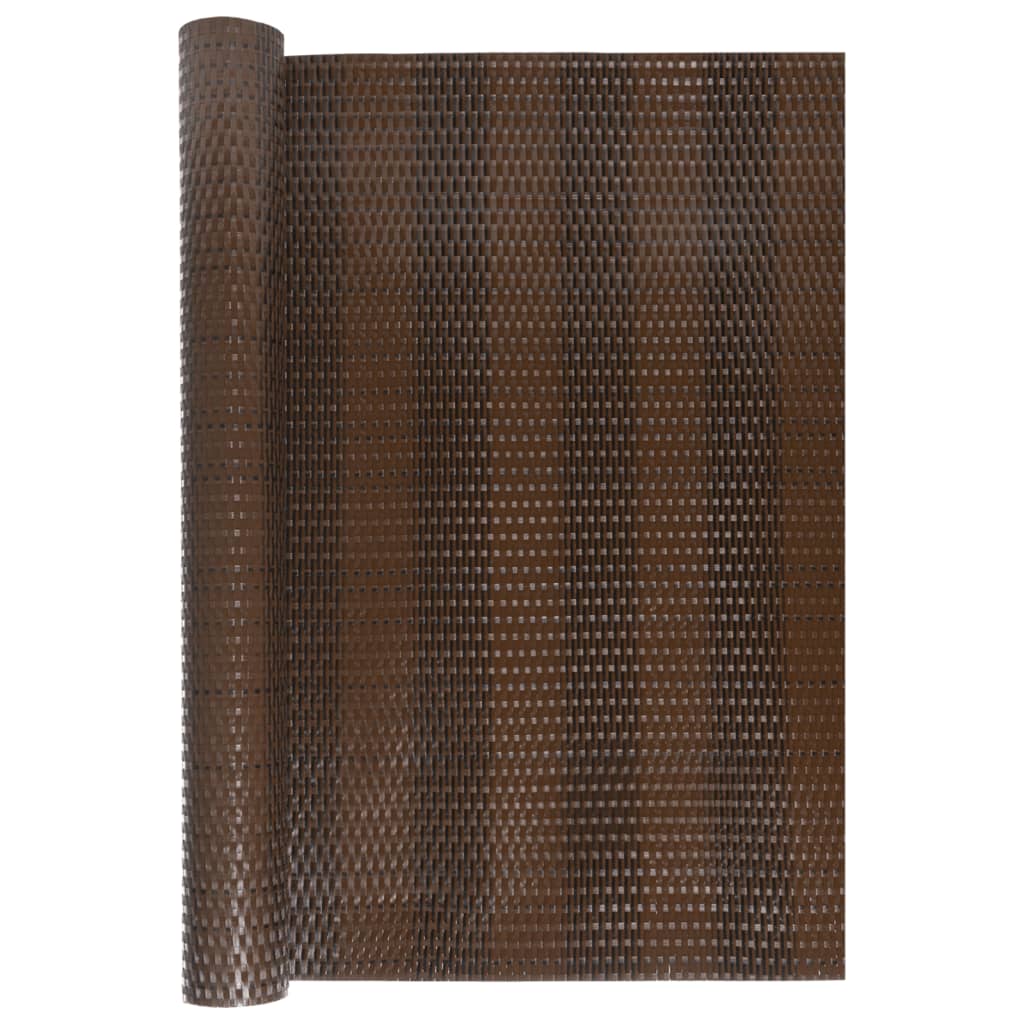 Vidaxl balkonskærm 300x100 cm poly rattan brun og sort