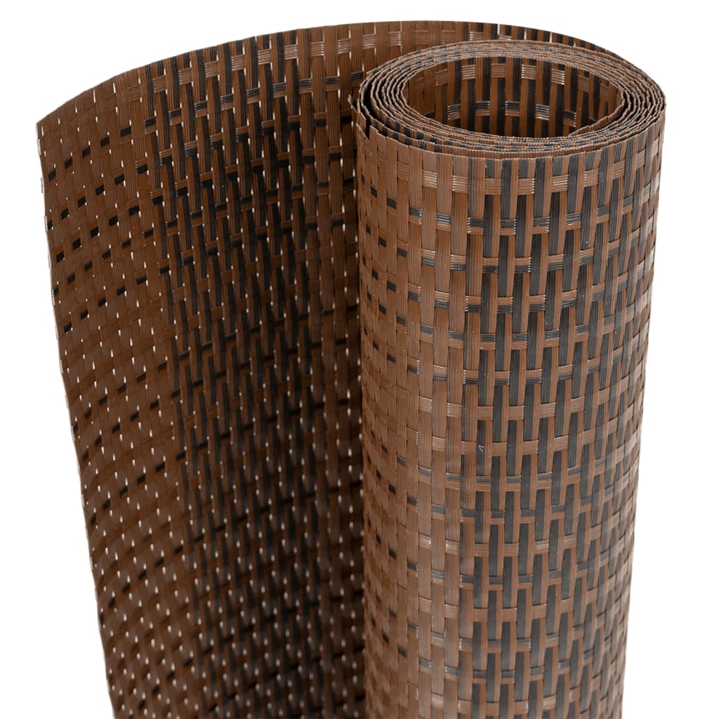 Vidaxx Balkonschirm 400x100 cm Polyrattan braun und schwarz