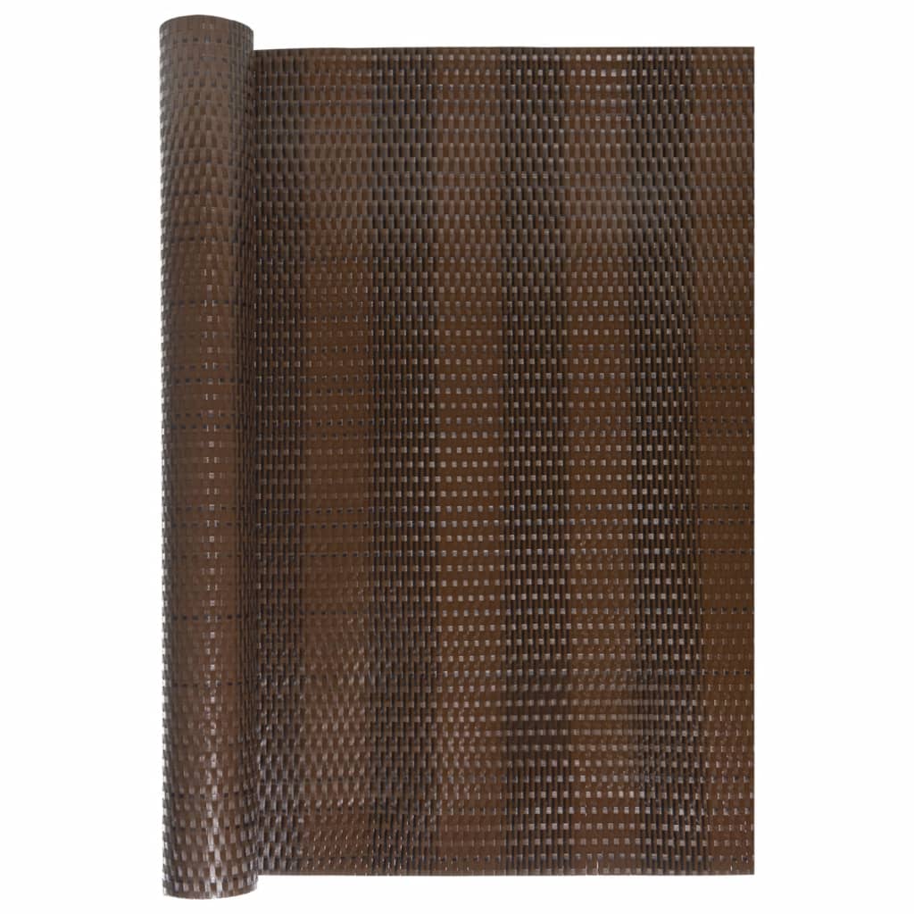 Obrazovka balkonu Vidaxl 500x80 cm Poly Rattan Brown and Black