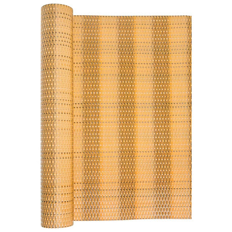 Vidaxx Balkonschirm 400x80 cm Polyrattan hellbraun