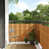Vidaxx Balkonschirm 400x80 cm Polyrattan hellbraun