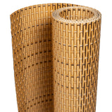 BIDAXL BALCONY SCREEN 500x100 cm Poly Rattan Light Brown