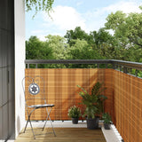 Écran de balcon Vidaxl 1000x100 cm Poly Rattan Brown Light