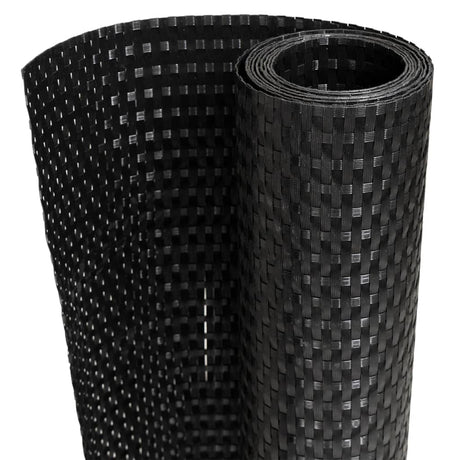Vidaxx Balkonschirm 500x80 cm Polyrattan schwarz