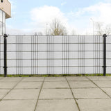 Vidaxl Balcony Screens 5 St 255x19 cm Poly Rattan White