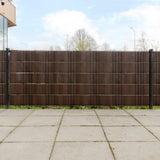 Vidaxx Balkonschirme 10 Stück 255x19 cm Polyrattan braun und schwarz