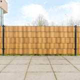 Vidaxx Balkonschirme 5 Stück 255x19 cm Polyrattan hellbraun