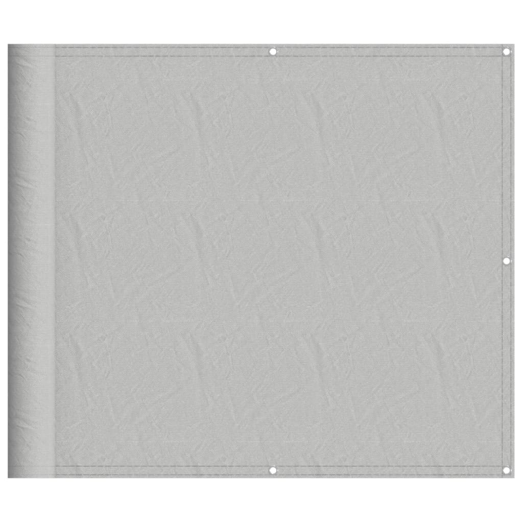 Vidaxl balkonscherm 90x800 cm 100% oxford polyester lichtgrijs