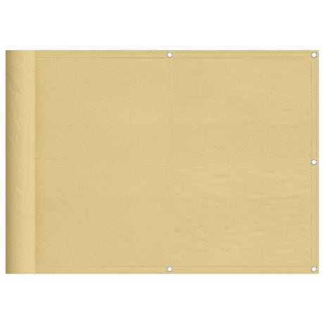 Vidaxx Balkonschirm 75x500 cm 100 % Oxford-Polyester sandfarben