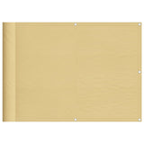 Écran de balcon Vidaxl 75x600 cm 100% Oxford Polyester Sand -Colored