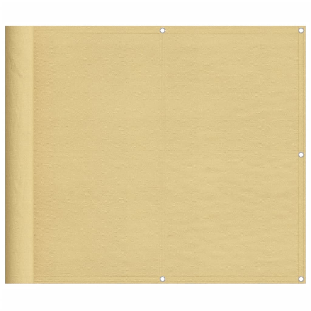 VIDAXL -Balkon -Bildschirm 90 x 400 cm 100% Oxford Polyester Sand -Colored