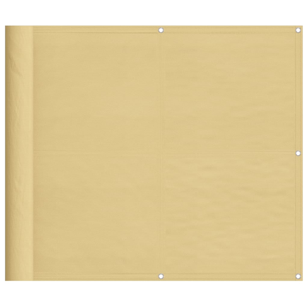 Vidaxl balkonskærm 90x500 cm 100% Oxford Polyester Sand -farvet