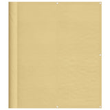 Vidaxx Balkonschirm 120x500 cm 100 % Oxford-Polyester sandfarben