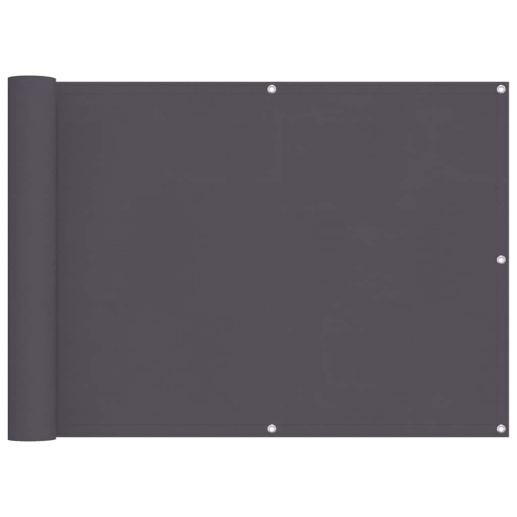 Vidaxx Balkonschirm 75x800 cm 100 % Oxford-Polyester Anthrazit