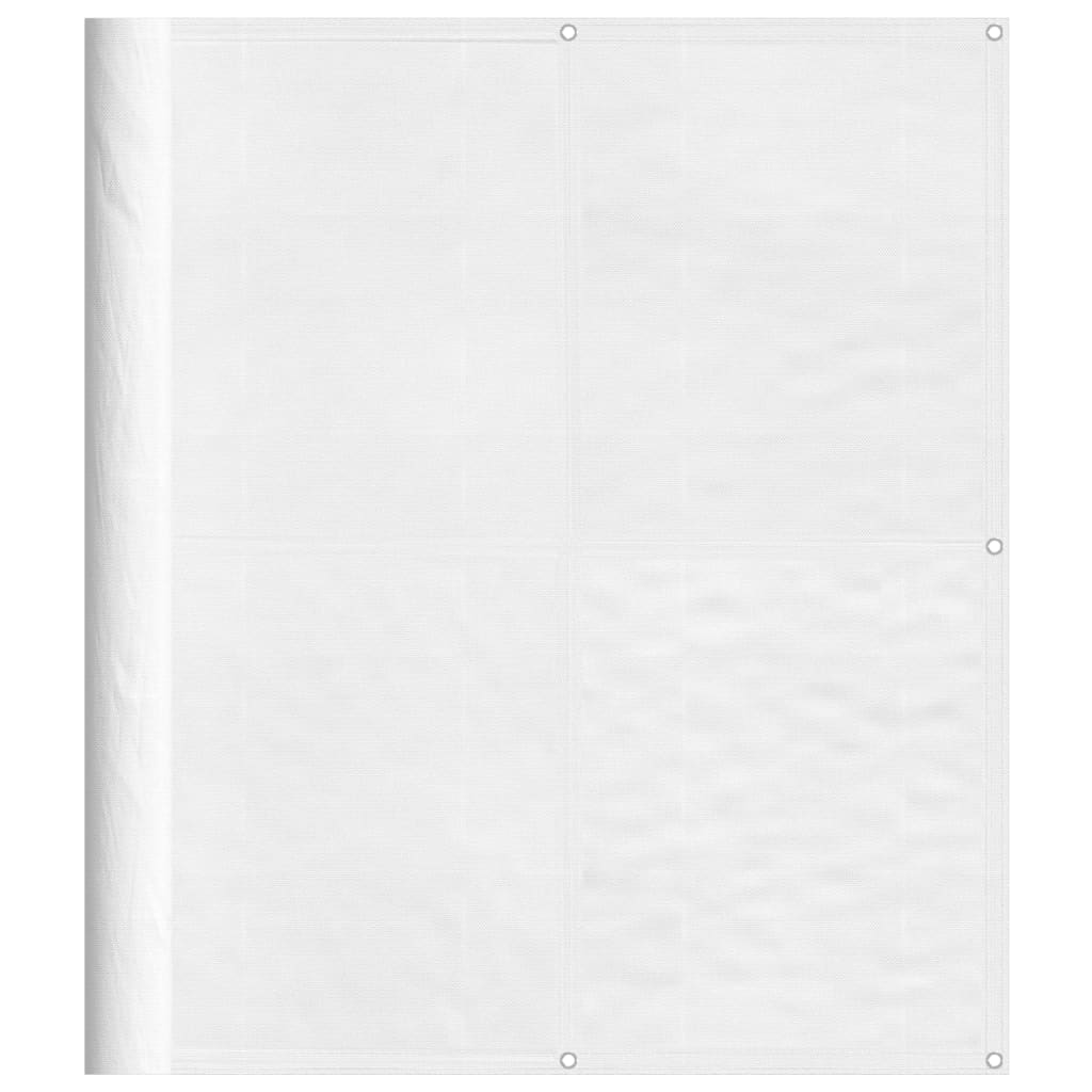 Obrazovka balkonu Vidaxl 120x800 cm 100% Oxford Polyester White