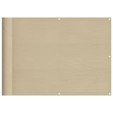 Écran de balcon Vidaxl 75x800 cm 100% Polyester oxford beige