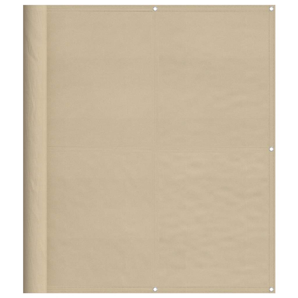 Vidaxx Balkon-Sichtschutz 120 x 1000 cm, 100 % Oxford-Polyester, Beige
