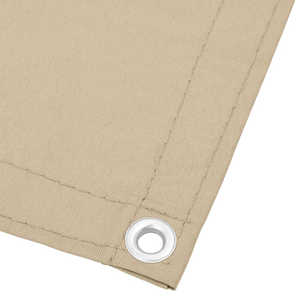 Vidaxl balkonskærm 120x1000 cm 100% Oxford Polyester Beige