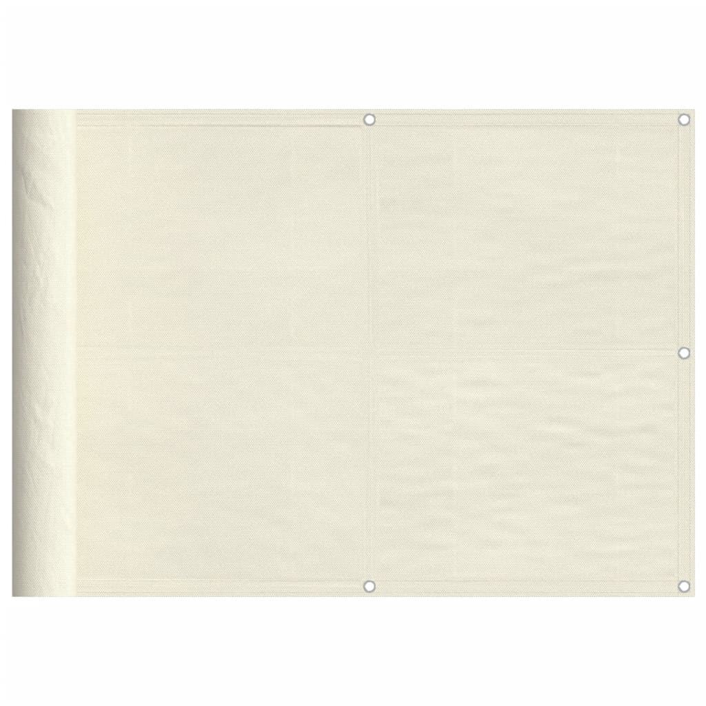 Écran de balcon Vidaxl 75x800 cm 100% Crème de polyester oxford -colored