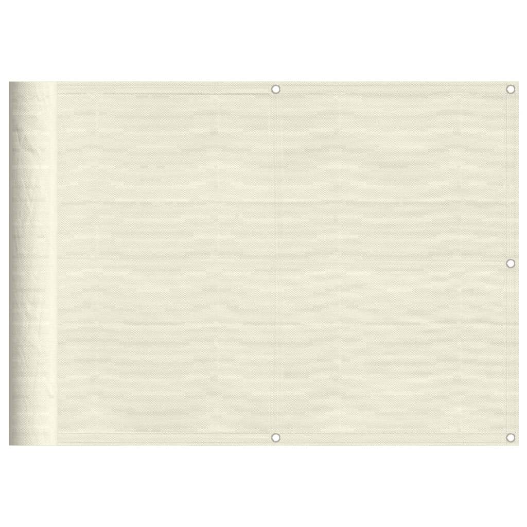 Vidaxx Balkonschirm 75x800 cm 100 % Oxford-Polyester cremefarben