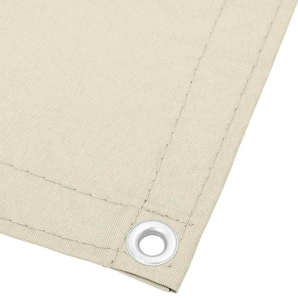 Vidaxx Balkonschirm 75x800 cm 100 % Oxford-Polyester cremefarben