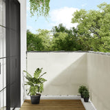 Vidaxx Balkonschirm 120x1000 cm 100 % Oxford-Polyester cremefarben