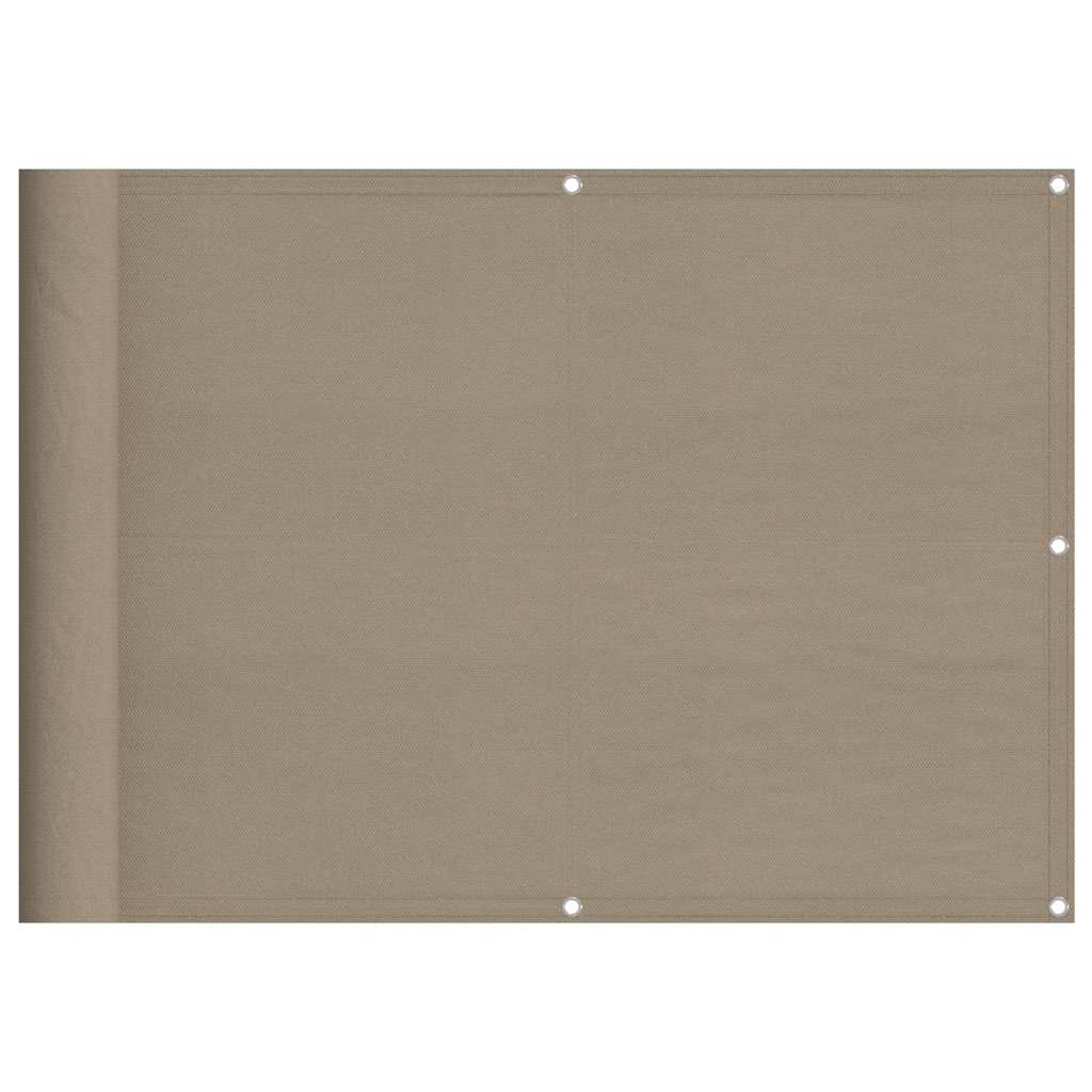 Vidaxl balkonscherm 75x700 cm 100% oxford polyester taupe