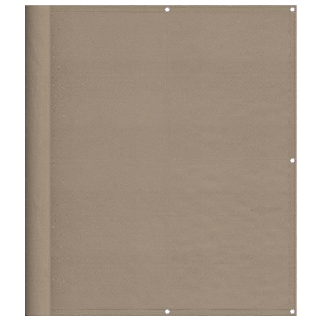 Vidaxl balkonscherm 120x700 cm 100% oxford polyester taupe