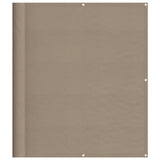 VidaXL Balkonscherm 120x800 cm 100% oxford polyester taupe